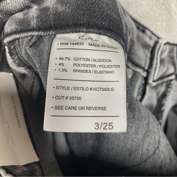NEW Kancan High Rise Super Skinny Grey Jean Size 3 / 25 - Picture 7 of 8